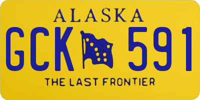 AK license plate GCK591
