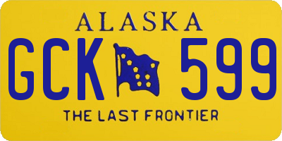 AK license plate GCK599