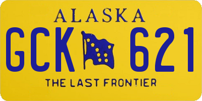 AK license plate GCK621