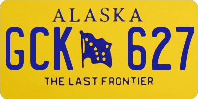 AK license plate GCK627