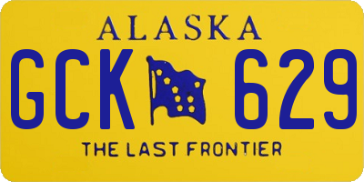AK license plate GCK629