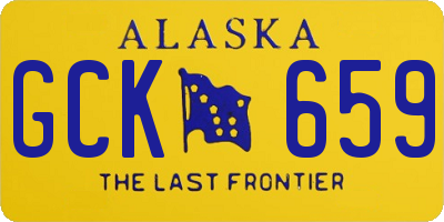 AK license plate GCK659