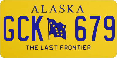 AK license plate GCK679