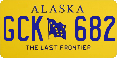 AK license plate GCK682