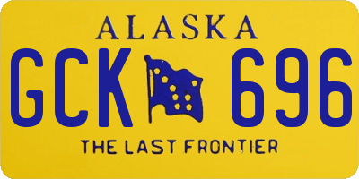 AK license plate GCK696