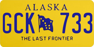 AK license plate GCK733