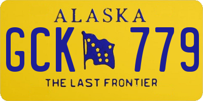 AK license plate GCK779