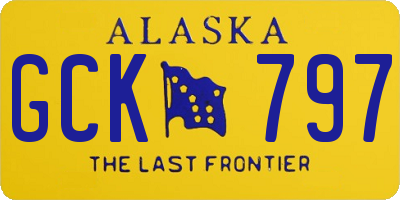 AK license plate GCK797