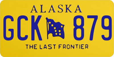 AK license plate GCK879