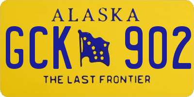 AK license plate GCK902