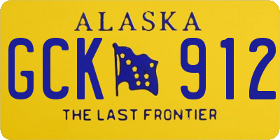 AK license plate GCK912