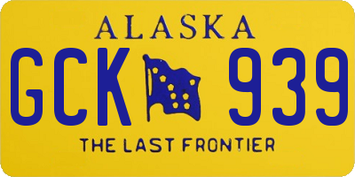 AK license plate GCK939