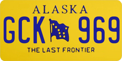 AK license plate GCK969