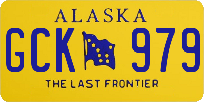 AK license plate GCK979