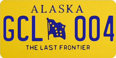 AK license plate GCL004