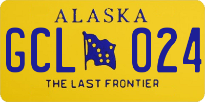 AK license plate GCL024