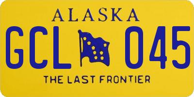 AK license plate GCL045