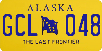 AK license plate GCL048