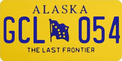 AK license plate GCL054