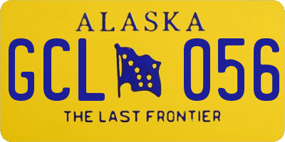 AK license plate GCL056