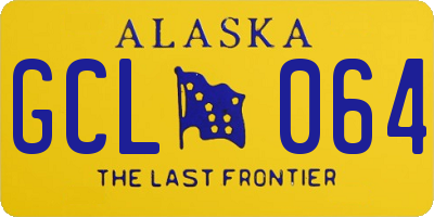 AK license plate GCL064