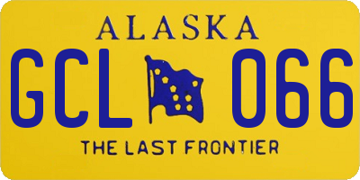 AK license plate GCL066
