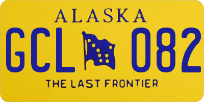 AK license plate GCL082