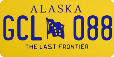 AK license plate GCL088