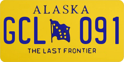 AK license plate GCL091
