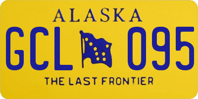 AK license plate GCL095