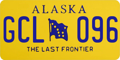 AK license plate GCL096