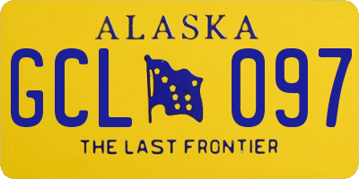 AK license plate GCL097