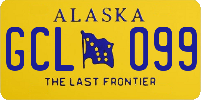 AK license plate GCL099
