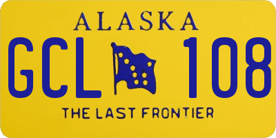 AK license plate GCL108