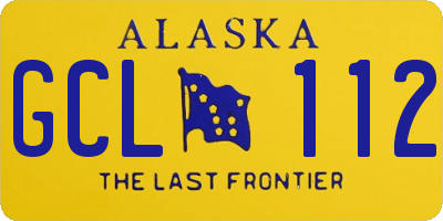 AK license plate GCL112