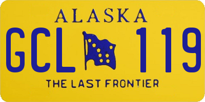 AK license plate GCL119