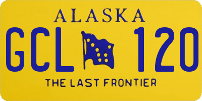 AK license plate GCL120