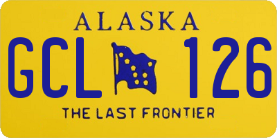 AK license plate GCL126