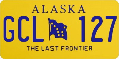 AK license plate GCL127