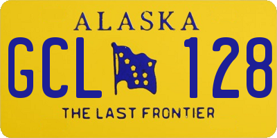 AK license plate GCL128