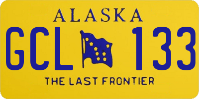 AK license plate GCL133