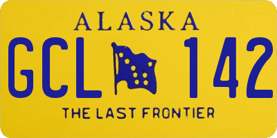 AK license plate GCL142