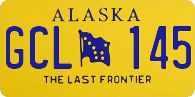 AK license plate GCL145