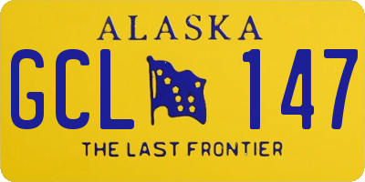 AK license plate GCL147