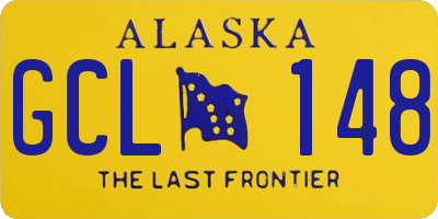 AK license plate GCL148
