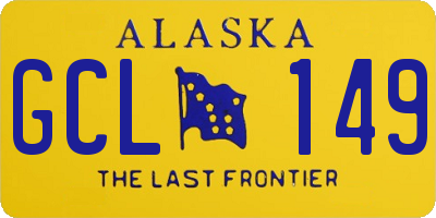 AK license plate GCL149