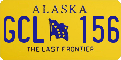 AK license plate GCL156