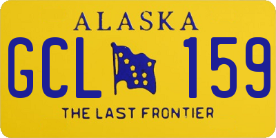 AK license plate GCL159