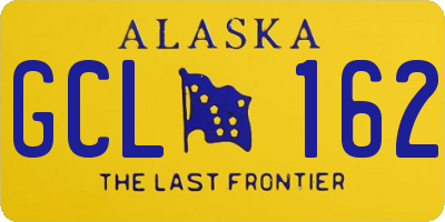 AK license plate GCL162