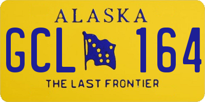AK license plate GCL164